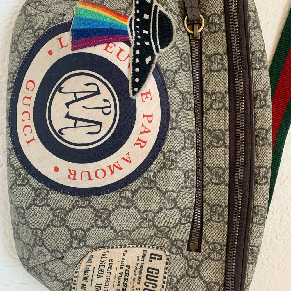 Gucci Beige and Multicolor Crossbody Bag - Picture 2 of 14